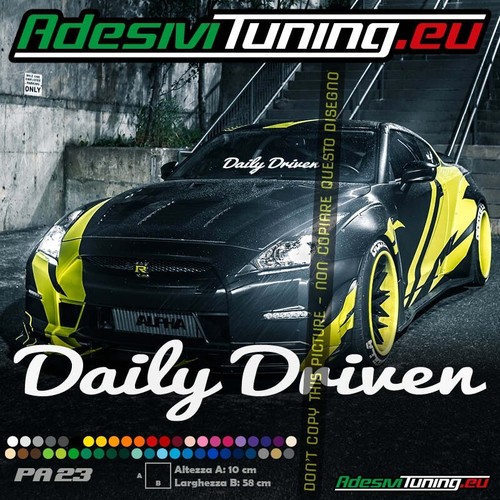 Adesivo daily driven - daily,